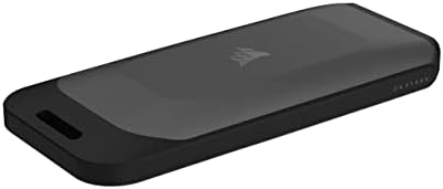 Corsair EX400U 2TB USB4 Portable External Type C SSD   Up to 4 000MB/s Read  3 600MB/s Write  USB 3 2 Gen2 2x2  Plug and Play  Thunderbolt 4  MagSafe  Includes 40Gbps Cable  Windows PC  iOS Mac   Gray