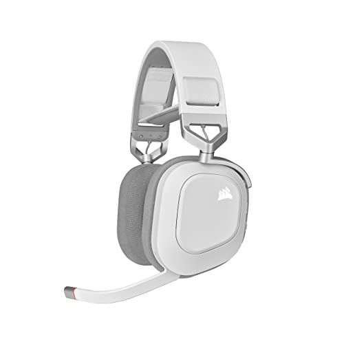 Corsair HS80 RGB USB Premium Gaming Headset with Dolby Audio 7 1 Surround Sound  Broadcast Grade Omni Directional Microphone  Memory Foam Earpads  High Fidelity Sound  Durable Construction  Carbon