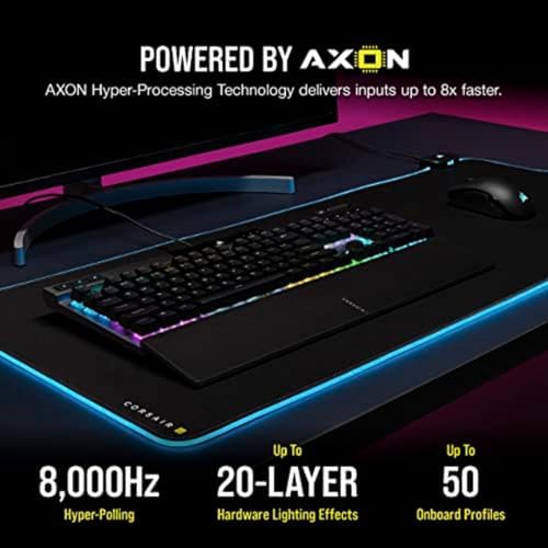 Corsair K70 PRO RGB Optical Mechanical Gaming Keyboard   OPX Linear Switches  PBT Double Shot Keycaps  8 000Hz Hyper Polling  Magnetic Soft Touch Palm Rest   NA Layout  QWERTY   Black