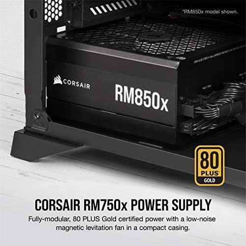 Corsair RM1200x Shift Fully Modular ATX Power Supply   Modular Side Interface   ATX 3 1 & PCIe 5 1 Compliant   Zero RPM Fan Mode   105 C Rated Capacitors   80 Plus Gold Efficiency   Black