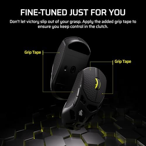 Corsair Sabre v2 PRO Wireless MG FPS Gaming Mouse   33 000 DPI Marksman S Sensor  8 000Hz Hyper Polling  Durable Magnesium  Lightweight  Up to 120hr Battery   Black