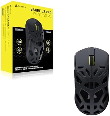 Corsair Sabre v2 PRO Wireless MG FPS Gaming Mouse   33 000 DPI Marksman S Sensor  8 000Hz Hyper Polling  Durable Magnesium  Lightweight  Up to 120hr Battery   Black