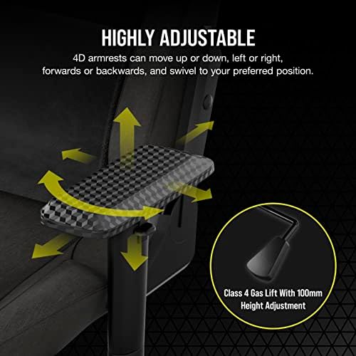 Corsair T3 Rush Fabric Gaming Chair  2023    Racing Inspired Design   Soft Fabric Exterior   Padded Neck Cushion   Memory Foam Lumbar Support   Adjustable Seat Height   Charcoal