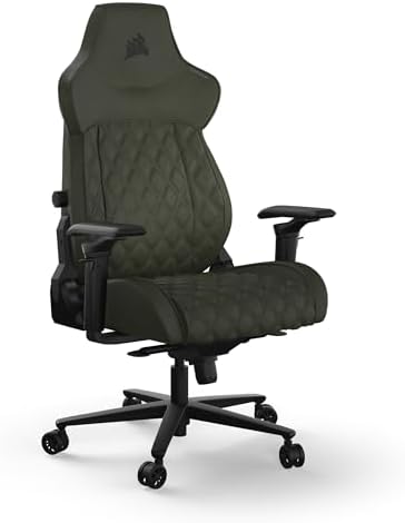 Corsair TC500 Luxe Gaming Chair   Premium Breathable Fabric   Wide Seat   Five Way Adjustable Armrests   Adjustable Built in Lumbar Support   90 160 Degree Recline   Sherwood