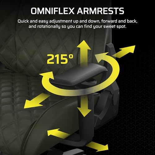 Corsair TC500 Luxe Gaming Chair   Premium Breathable Fabric   Wide Seat   Five Way Adjustable Armrests   Adjustable Built in Lumbar Support   90 160 Degree Recline   Sherwood