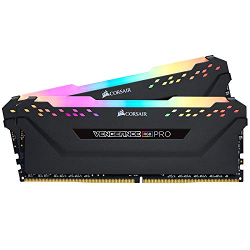 Corsair Vengeance RGB Pro 32GB  2x16GB  DDR4 3200  PC4 25600  C16 Desktop Memory   Black