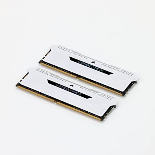 Corsair Vengeance RGB Pro SL 16GB  2x8GB  DDR4 3200  PC4 25600  C16 1 35V Desktop Memory   White  CMH16GX4M2E3200C16W