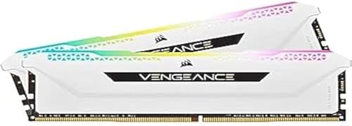 Corsair Vengeance RGB Pro SL 16GB  2x8GB  DDR4 3200  PC4 25600  C16 1 35V Desktop Memory   White  CMH16GX4M2E3200C16W