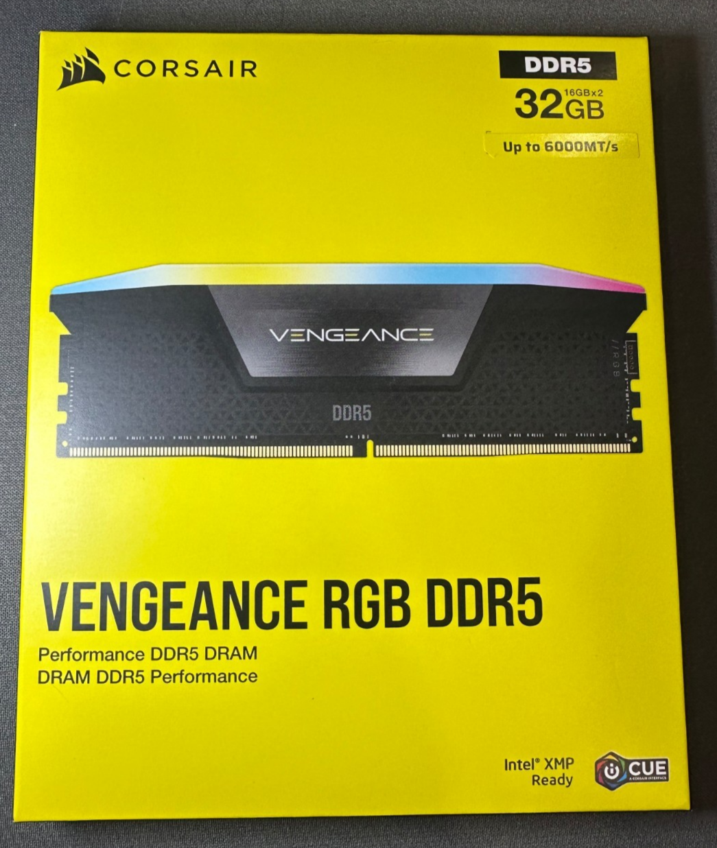 Corsair Vengeance RGB DDR5 RAM 32GB  2x16GB  6000MHz   CL36  CMH32GX5M2E6000C36 