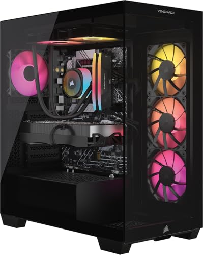 Corsair Vengeance a7500 Gaming PC   Liquid Cooled AMD Ryzen 7 7800X3D CPU   NVIDIA GeForce RTX 5070 GPU   32GB Vengeance RGB DDR5 Memory   1TB M 2 SSD   Black