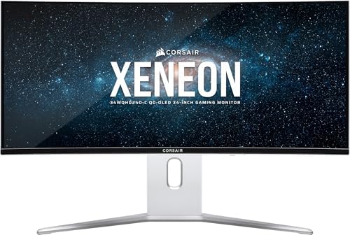 Corsair XENEON 27QHD240 27 Inch OLED Gaming Monitor   2560 x 1440  240Hz  0 03ms  NVIDIA G SYNC Compatible  AMD FreeSync  Premium  DisplayHDR10  HDMI 2 1  DisplayPort 1 4  USB C 3 1   Black