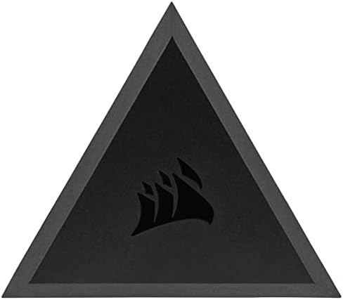 Corsair iCUE LC100 Case Accent Lighting Panels   Mini Triangle   9X Tile Starter Kit  81 RGB LEDs with Light Diffusion  Simple Magnetic Attachment  iCUE Lighting Node PRO Included 