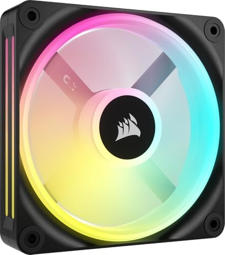 Corsair iCUE Link QX120 RGB 120mm Magnetic Dome RGB Single Fan   Black