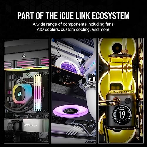 Corsair iCUE Link QX120 RGB 120mm Magnetic Dome RGB Single Fan   Black