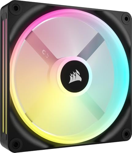 Corsair iCUE Link QX120 RGB 120mm Magnetic Dome RGB Single Fan   Black