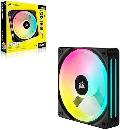 Corsair iCUE Link QX120 RGB 120mm Magnetic Dome RGB Single Fan   Black