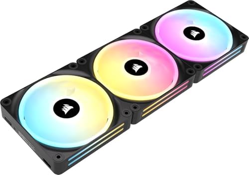 Corsair iCUE Link QX120 RGB 120mm Magnetic Dome RGB Single Fan   Black