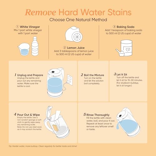 Cosori Electric Kettle  No Plastic Contact With Water  Wide Mouth For Easy Cleaning  Auto Shut Off  1 7L Tea Kettle & Hot Water Boiler  Water Heater & Teapot  Borosilicate Glass  Black  1500W