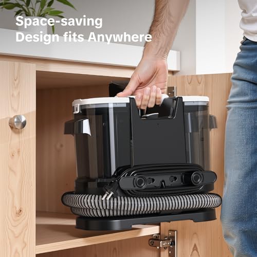 Couch Cleaner Machine 600W Motor   20Kpa Suction Upholstery Cleaner Machine  Portable Handheld Carpet Cleaner with Self Cleaning and Long Hose for Pet Stains  Couch  Car Seats and Area Rugs