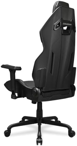 Cougar Hotrod Ergonomic and Comfortable Gaming Chair with Head and Lumbar Support  Steel Frame and Base  Reclining Backrest  Tilt Mechanism  Premium Hyper Dura Leatherette  3D Armrest  Black
