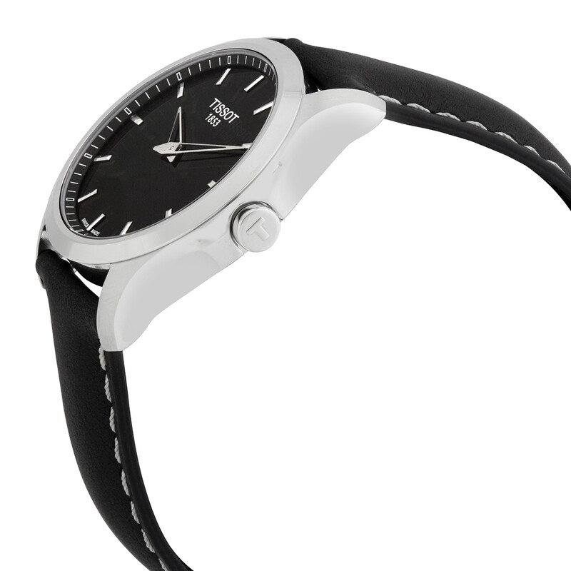 issot Couturier Quartz Black Dial Men's Watch