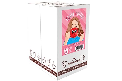 Crave Beverages Flavored Coffee Pods Sampler  Compatible with 2 0 K Cup Brewers  Assorted Variety Pack  100 Count