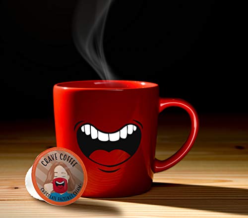 Crave Beverages Flavored Coffee Pods Sampler  Compatible with 2 0 K Cup Brewers  Assorted Variety Pack  100 Count