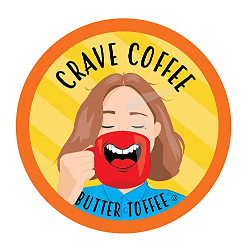 Crave Beverages Flavored Coffee Pods Sampler  Compatible with 2 0 K Cup Brewers  Assorted Variety Pack  100 Count