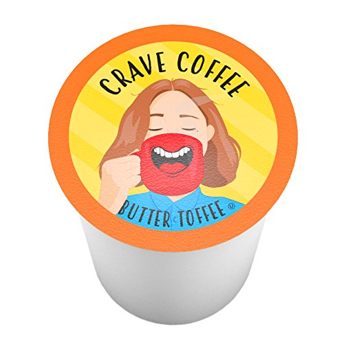 Crave Beverages Flavored Coffee Pods Sampler  Compatible with 2 0 K Cup Brewers  Assorted Variety Pack  100 Count
