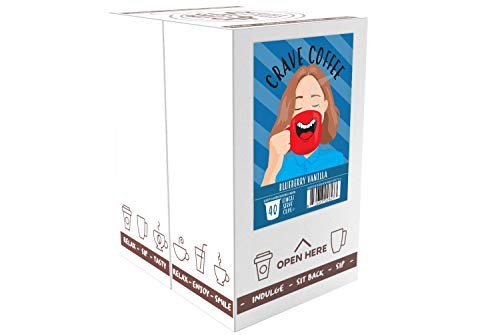Crave Beverages Flavored Coffee Pods Sampler  Compatible with 2 0 K Cup Brewers  Assorted Variety Pack  100 Count