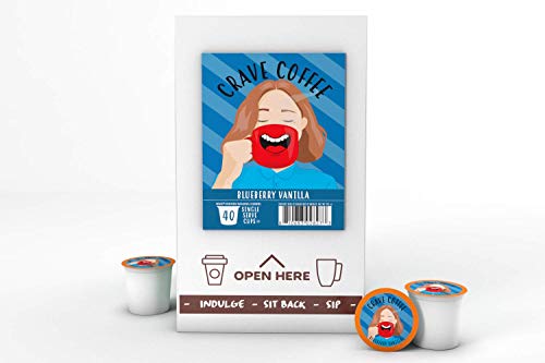 Crave Beverages Flavored Coffee Pods Sampler  Compatible with 2 0 K Cup Brewers  Assorted Variety Pack  100 Count