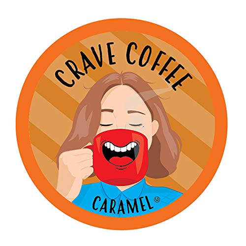 Crave Beverages Flavored Coffee Pods Sampler  Compatible with 2 0 K Cup Brewers  Assorted Variety Pack  100 Count