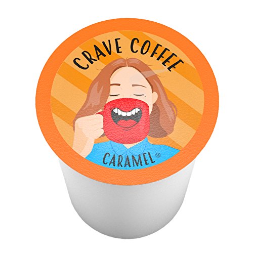 Crave Beverages Flavored Coffee Pods Sampler  Compatible with 2 0 K Cup Brewers  Assorted Variety Pack  100 Count