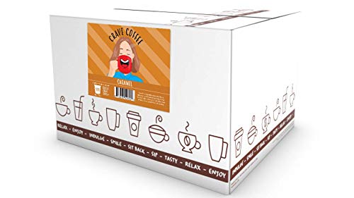 Crave Beverages Flavored Coffee Pods Sampler  Compatible with 2 0 K Cup Brewers  Assorted Variety Pack  100 Count