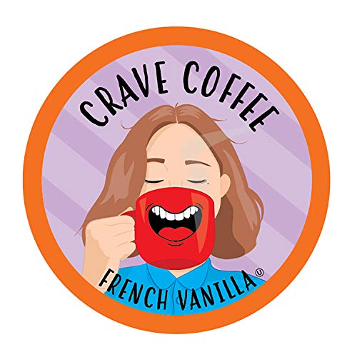 Crave Beverages Flavored Coffee Pods Sampler  Compatible with 2 0 K Cup Brewers  Assorted Variety Pack  100 Count