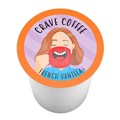 Crave Beverages Flavored Coffee Pods Sampler  Compatible with 2 0 K Cup Brewers  Assorted Variety Pack  100 Count