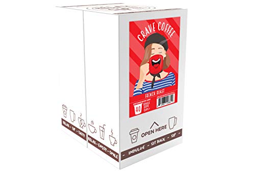 Crave Beverages Flavored Coffee Pods Sampler  Compatible with 2 0 K Cup Brewers  Assorted Variety Pack  100 Count