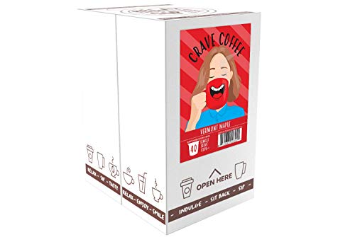 Crave Beverages Flavored Coffee Pods Sampler  Compatible with 2 0 K Cup Brewers  Assorted Variety Pack  100 Count