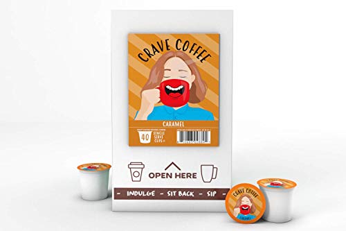 Crave Beverages Flavored Coffee Pods Sampler  Compatible with 2 0 K Cup Brewers  Assorted Variety Pack  100 Count