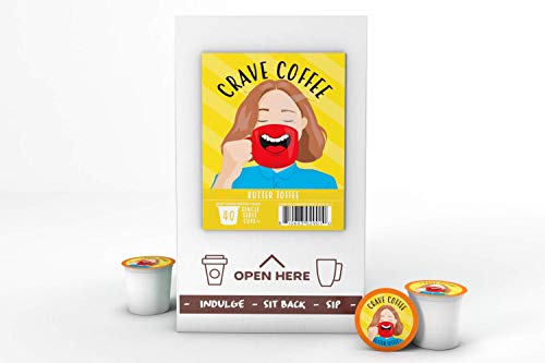Crave Beverages Flavored Coffee Pods Sampler  Compatible with 2 0 K Cup Brewers  Assorted Variety Pack  100 Count