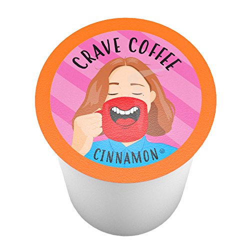 Crave Beverages Flavored Coffee Pods Sampler  Compatible with 2 0 K Cup Brewers  Assorted Variety Pack  100 Count