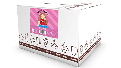 Crave Beverages Flavored Coffee Pods Sampler  Compatible with 2 0 K Cup Brewers  Assorted Variety Pack  100 Count