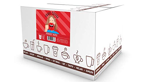 Crave Beverages Flavored Coffee Pods Sampler  Compatible with 2 0 K Cup Brewers  Assorted Variety Pack  100 Count