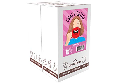 Crave Beverages Flavored Coffee Pods Sampler  Compatible with 2 0 K Cup Brewers  Assorted Variety Pack  100 Count