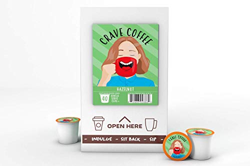 Crave Beverages Flavored Coffee Pods Sampler  Compatible with 2 0 K Cup Brewers  Assorted Variety Pack  100 Count