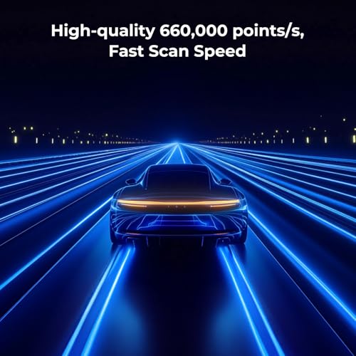 Creality 3D Scanner CR Scan Raptor Pro for 3D Printing  22 7 Blue Laser & NIR Handheld Scanner 0 02mm Accuracy  60fps High Speed & 5MM to 4M Objects  24 Bit Full Color Scanning for Windows macOS