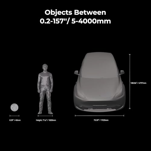 Creality 3D Scanner CR Scan Raptor Pro for 3D Printing  22 7 Blue Laser & NIR Handheld Scanner 0 02mm Accuracy  60fps High Speed & 5MM to 4M Objects  24 Bit Full Color Scanning for Windows macOS