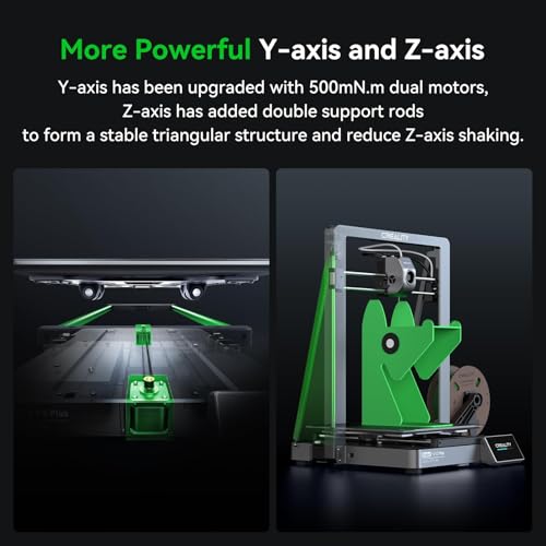 Creality Ender 3 V3 Plus 3D Printer  CoreXZ 600mm/s High Speed Auto Leveling Direct Drive Extruder Stable Metal Build Tri Metal Nozzle Ender 3D Printer Large Print Size 11 8x11 8x13 0in
