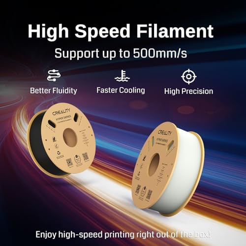 Creality Ender 3 V3 KE 3D Printer Up to 500mm/s Printing Speed  1kg x 2 Pack High Speed PLA Included  60W Ceramic Heater Hotend  X axis Linear Rail & Dual Fans  Creality OS Smart Control 220x220x240mm