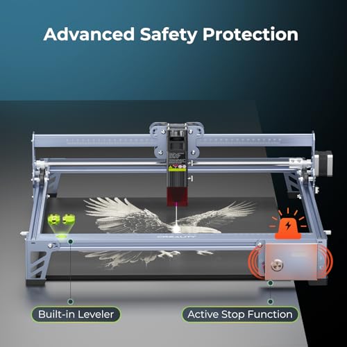 Creality Falcon 10W Laser Engraver Machine  0 06mm High Precision Laser Engraving Machine 72W Laser Cutter and Engraver Machine for Wood Metal Acrylic Leather  15 7 16 3 Workspace